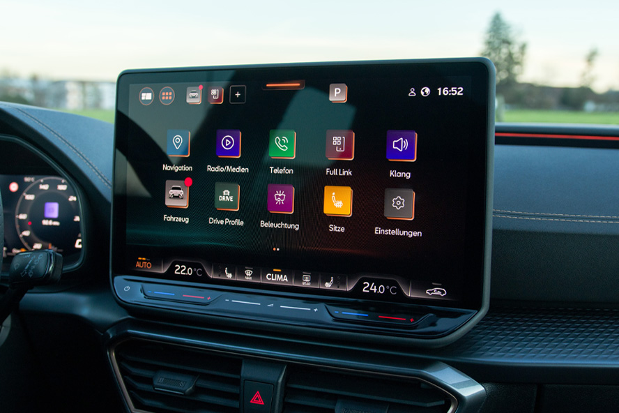 touchscreen multimedia infotainment cupra leon ST vz